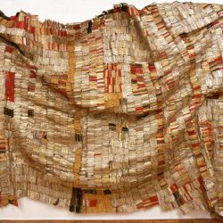 Anatsui el into turning scraps creative sculptures museum high medium