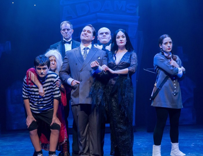 Addams family musical broadway portrait cast original obc adams cheese say deliciously ghoulish tuneful fanpop rodriguez ready gets show krysta