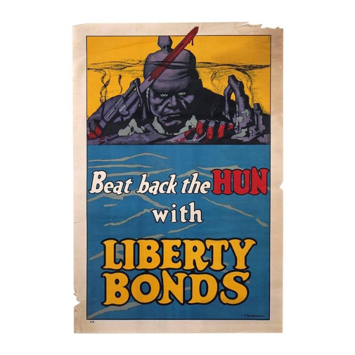 Beat back the hun with liberty bonds poster meaning