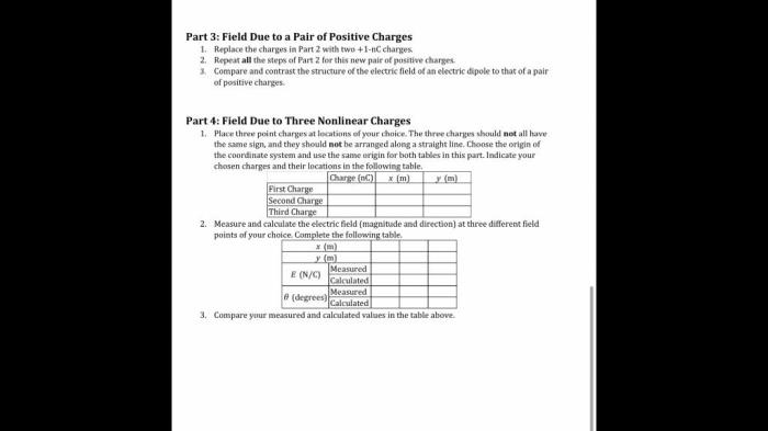 Charges charged phet objects investigation